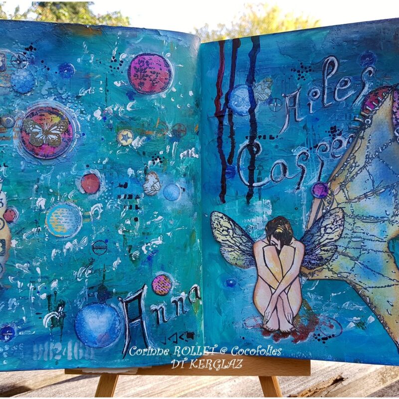 artjournal-pagepouring-ange-artcocofolies