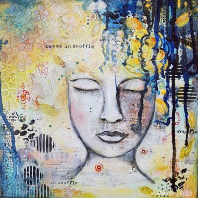 Tableau Comme un souffle - Création @Art Cocofolies 2020