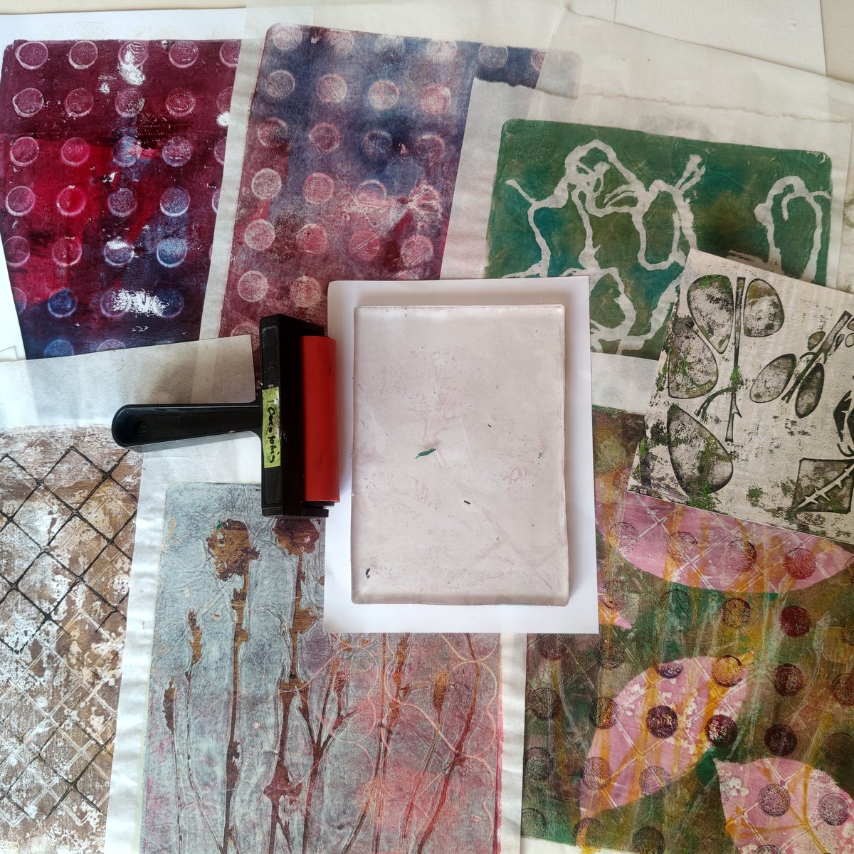 Stage de mixed-media à la Cité des Arts, 24 janvier 2026 - Masterclass Gelliplate - animé par Corinne Rollet