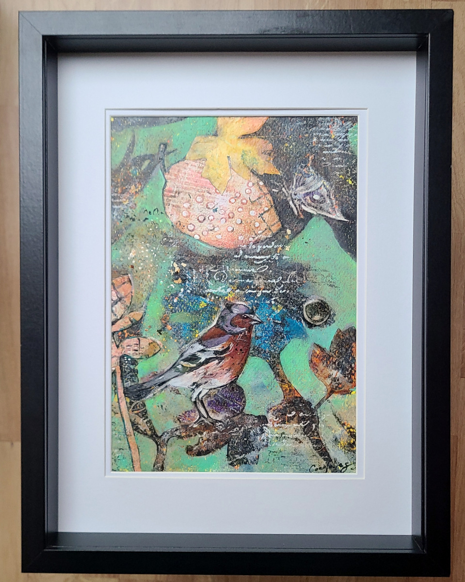 Tableau Scène d'automne n°1 Mixed media - Cocofolies 2025 Tableau "Scène d'Automne n°1"-Mixed media - Création 2025, artiste Cocofolies