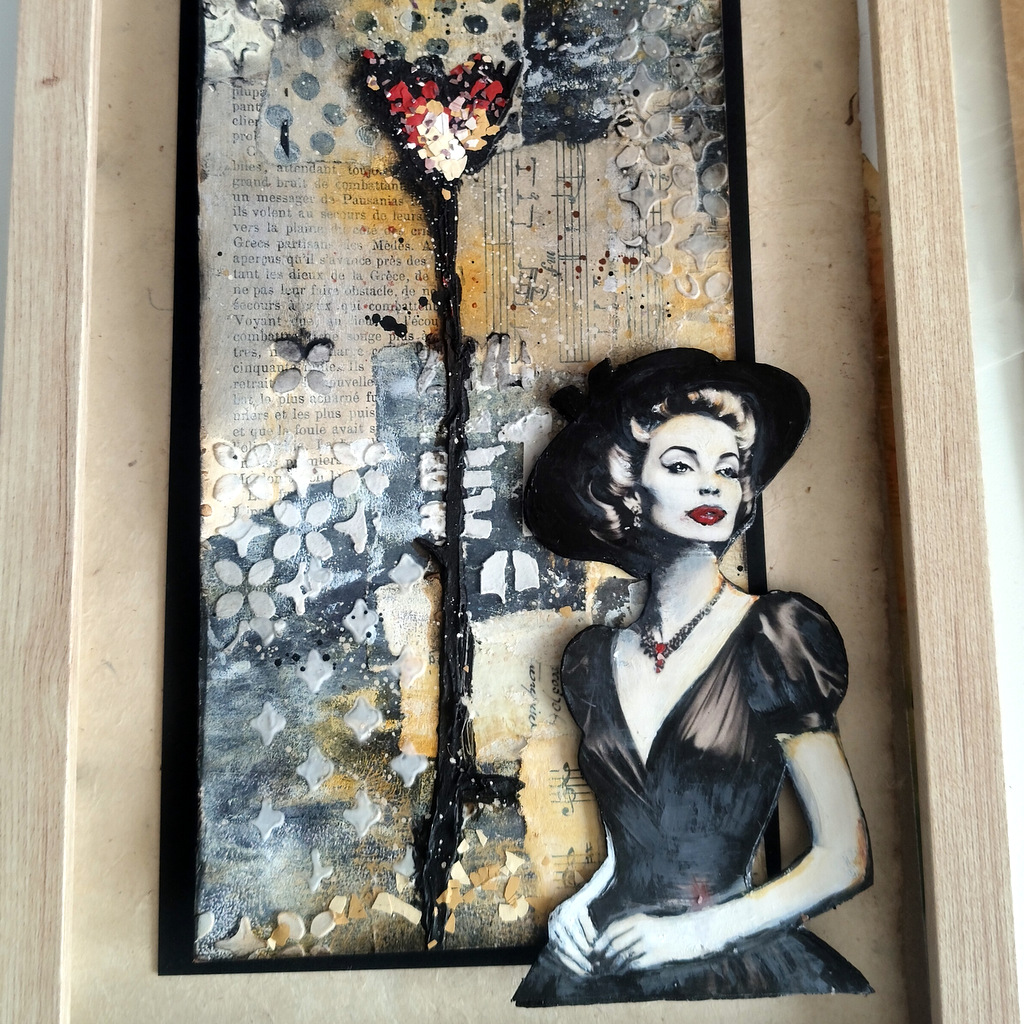 L'attente - Tableau Mixed media, par Cocofolies - 2026